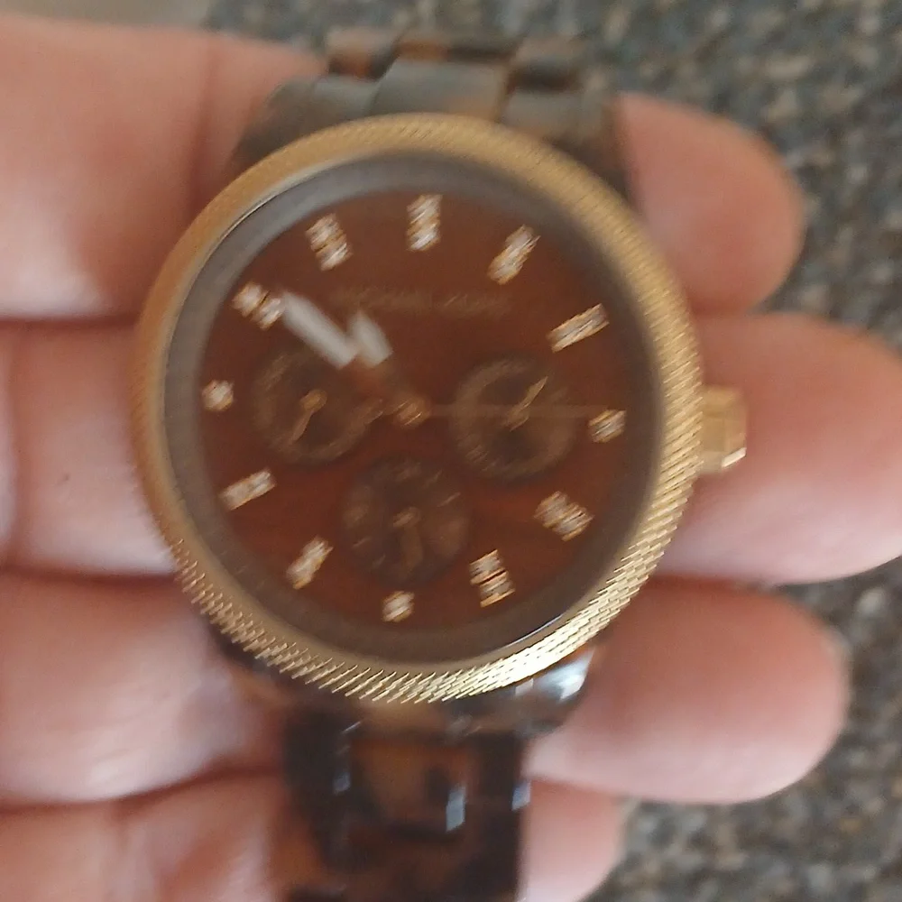 Michael Kors Tortoise Shell Watch MK 5038 Womens Watch